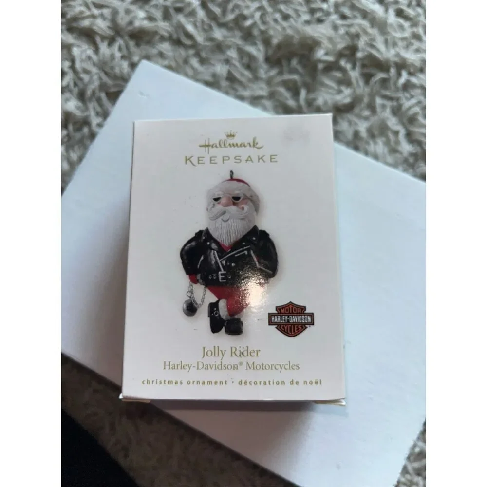 2007 Hallmark Keepsake - Jolly Rider Harley Davidson Motorcycles - With BOX